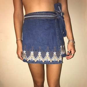 Free people mini skirt